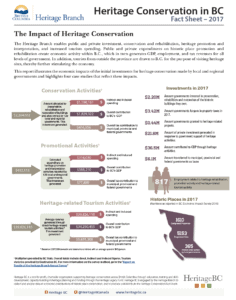 Heritage Conservation in BC Fact Sheet – 2017