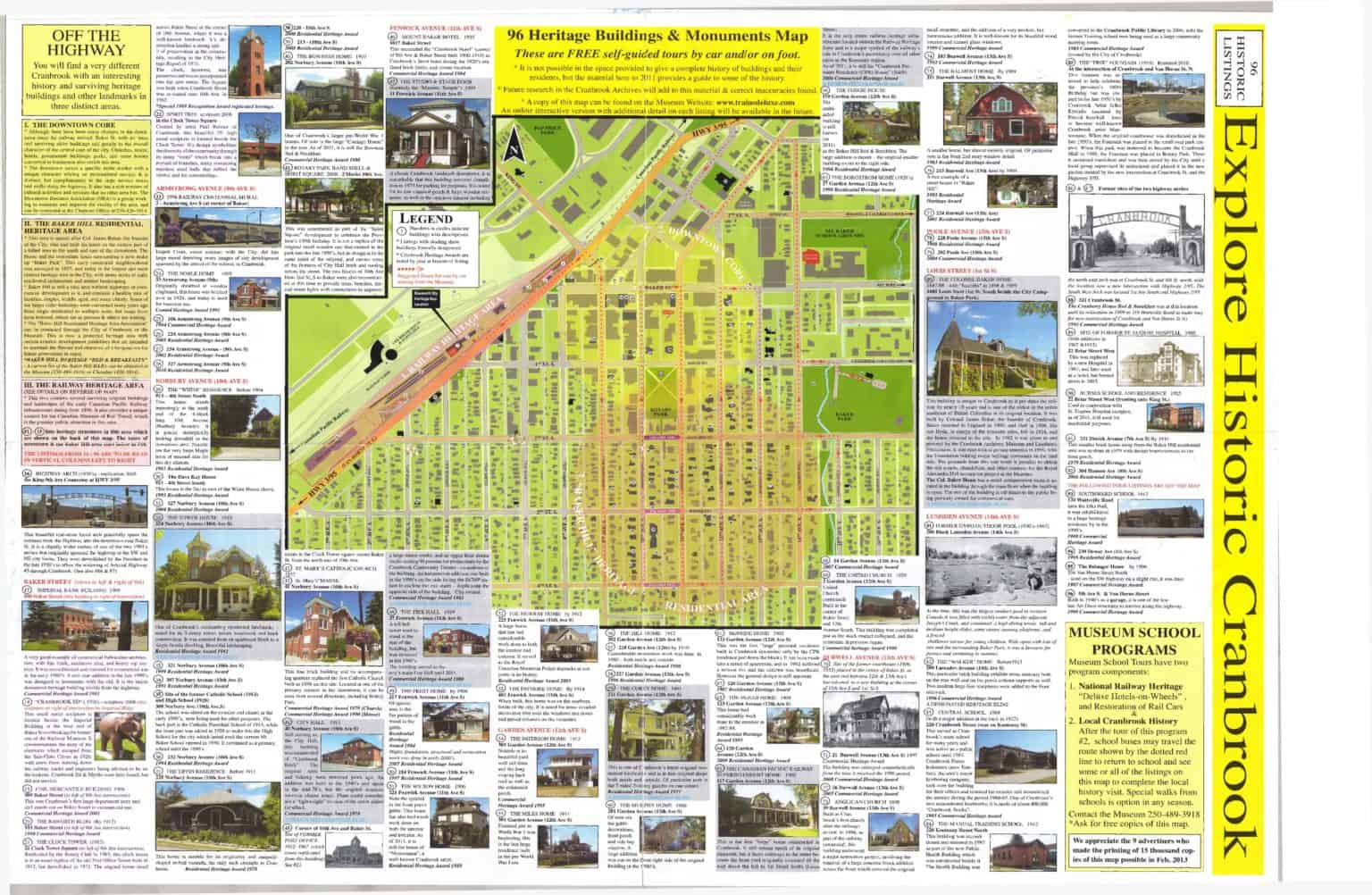 Cranbrook Heritage Map - Heritage BC