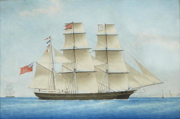 A period image of the Fanny under sail.
