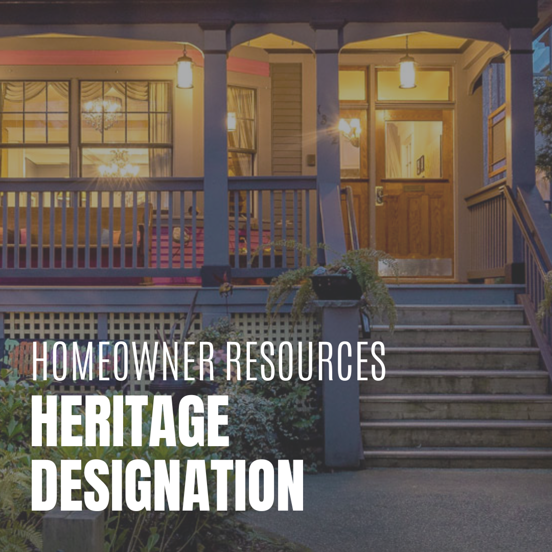 Homeowner Resources - Heritage designation