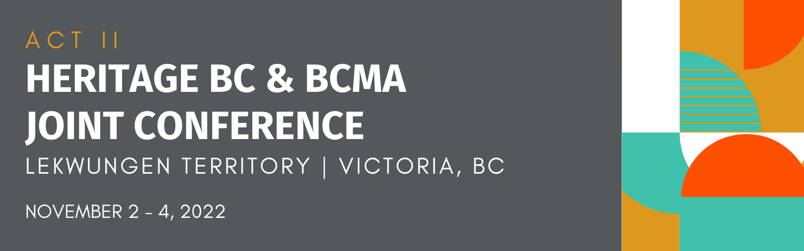 Heritage BC and BCMA Joint Conference Banner