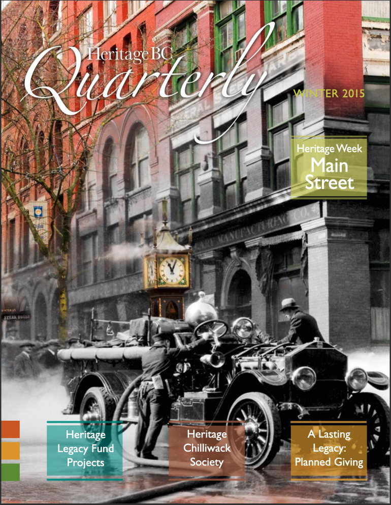 Heritage Quarterly Winter 2015 Cover