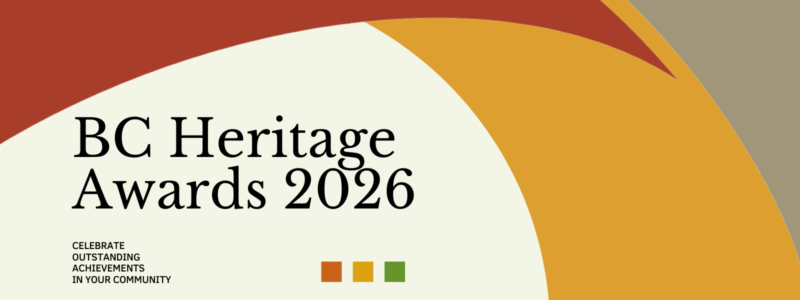 Heritage BC Awards Banner