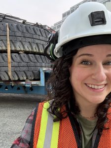 Woman with a hardhat